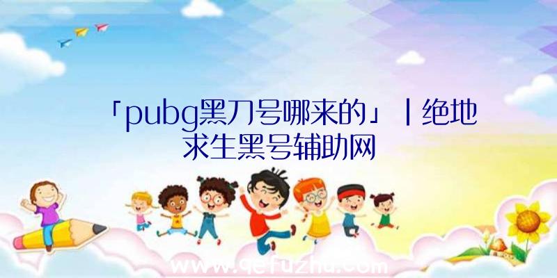 「pubg黑刀号哪来的」|绝地求生黑号辅助网